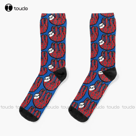Donut Sloth Socks