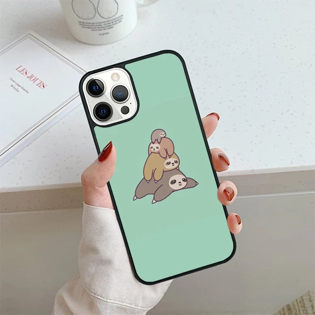 Pile Of Sloths iPhone Case