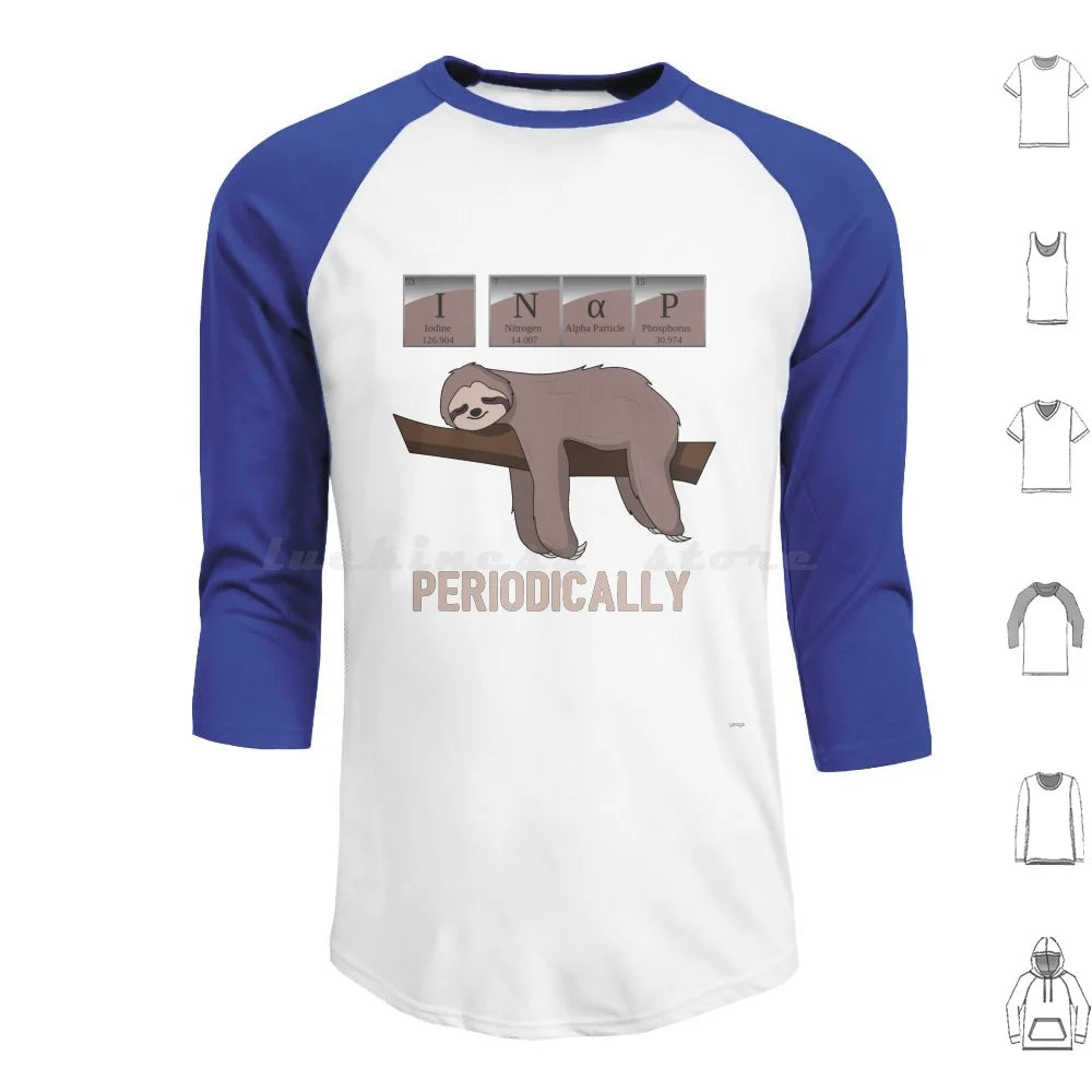 I Nap Periodically Sloth Long Sleeve T-Shirt