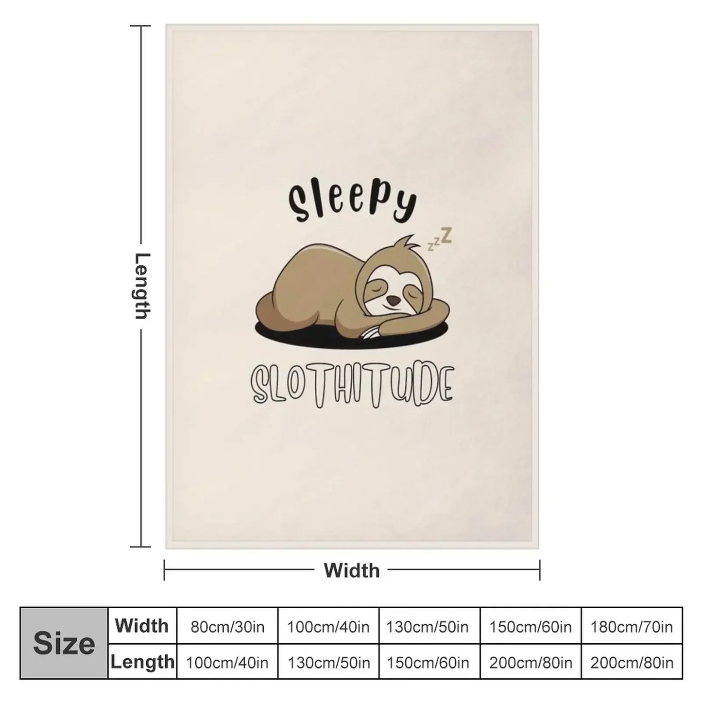 Sleepy Slothitude Blanket