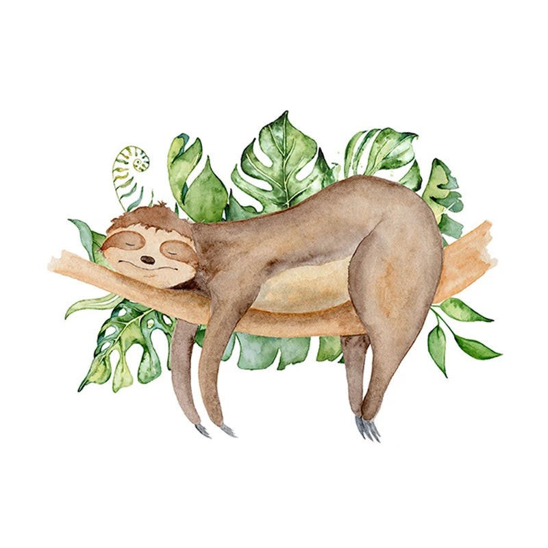 Cute Sloth Wall Stickers