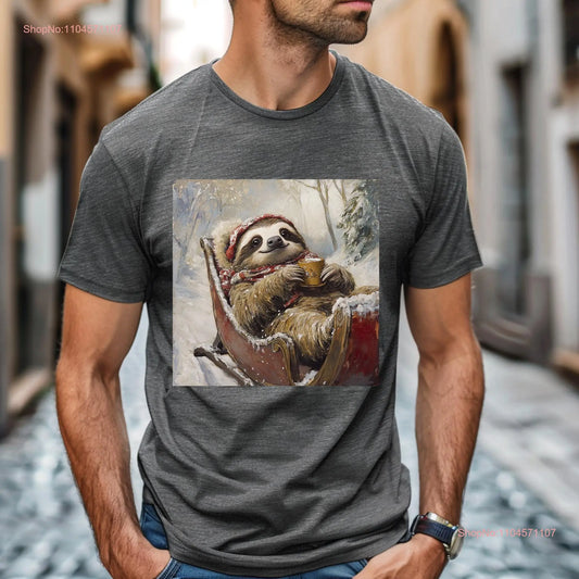 Sloth On Sleigh T-Shirt