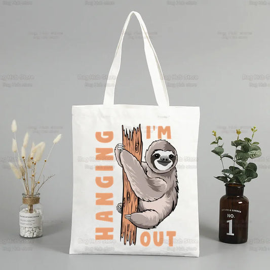 I'm Hanging Out Canvas Tote Bag