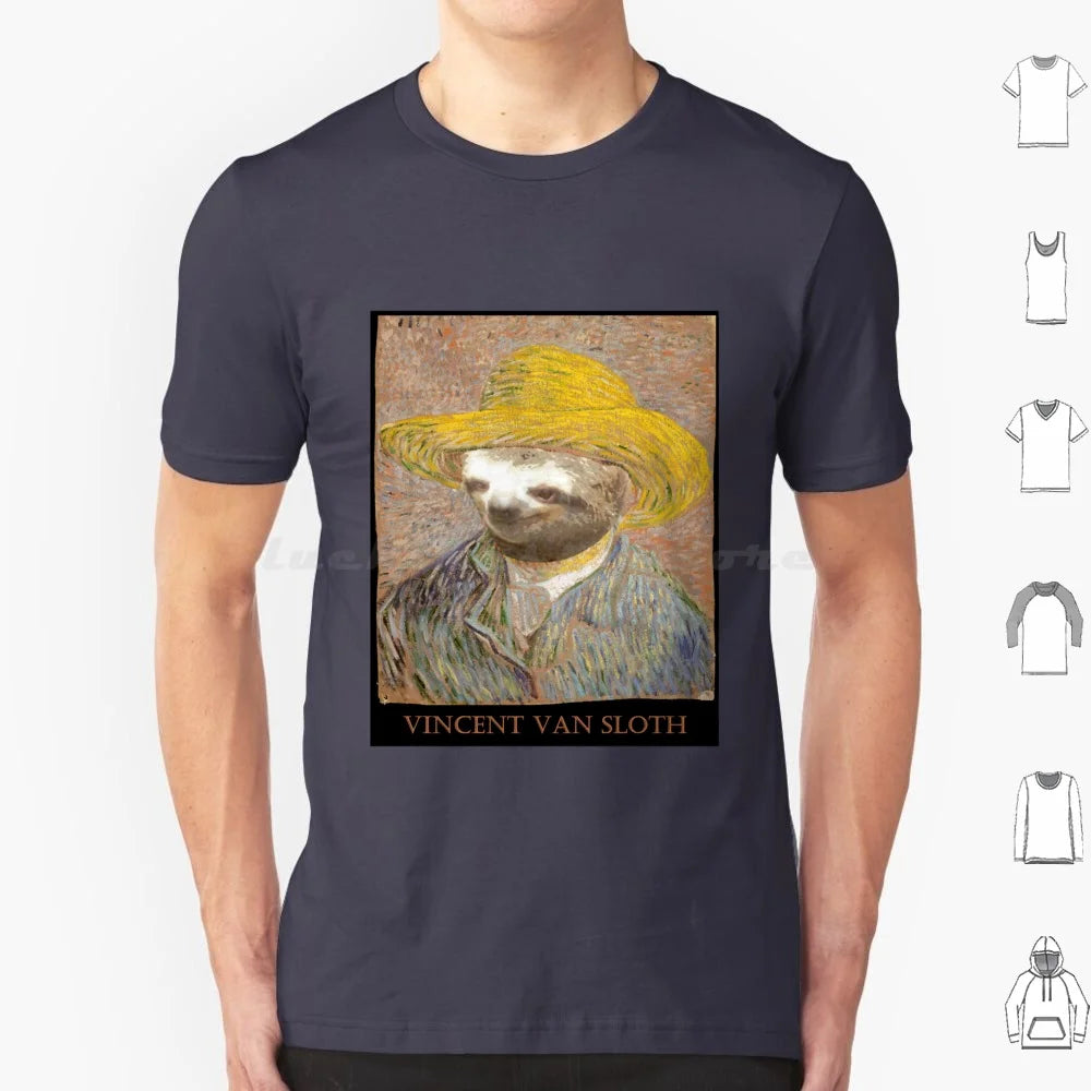 Vincent Van Sloth Art T-Shirt