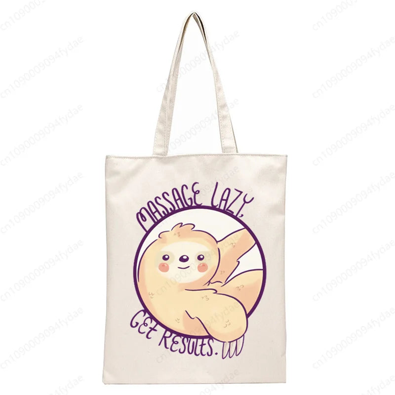 Massage Lazy Sloth Tote Bag