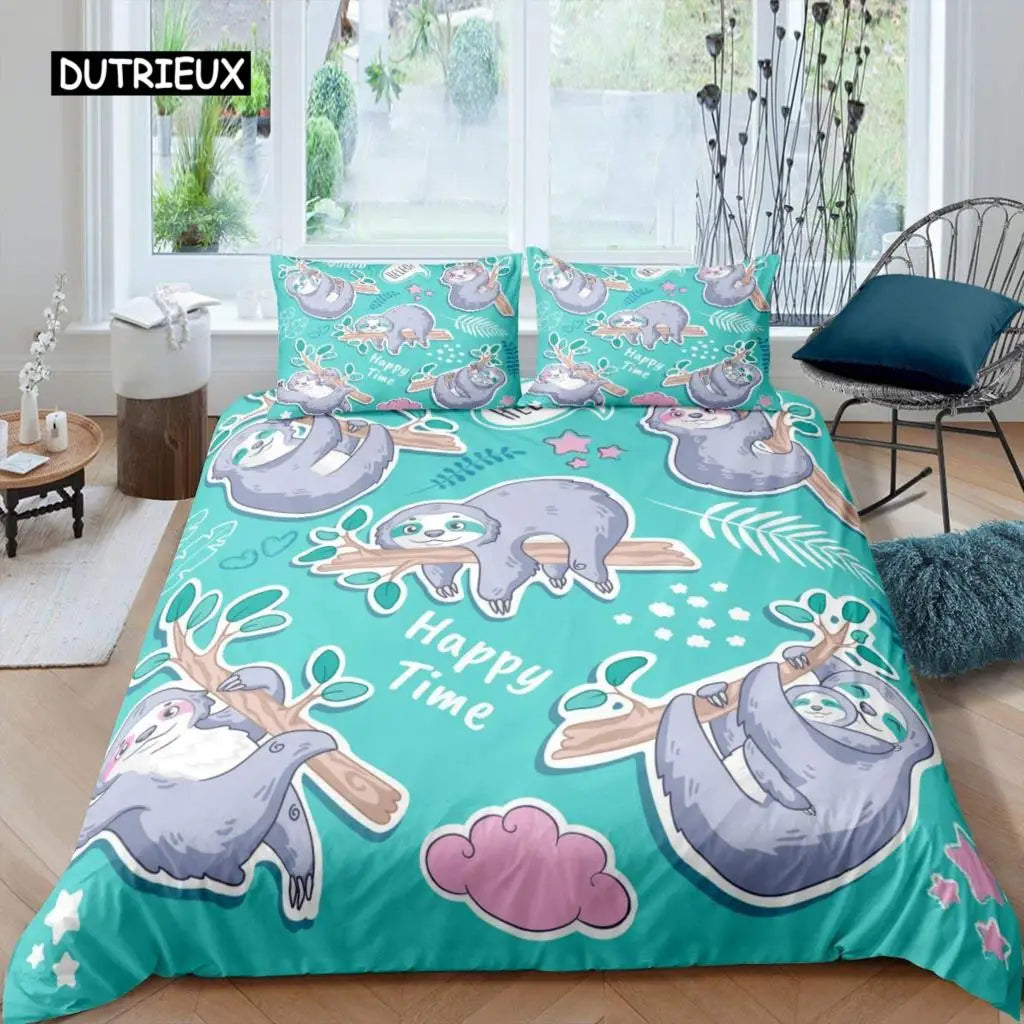 Sloth Duvet Cover Set