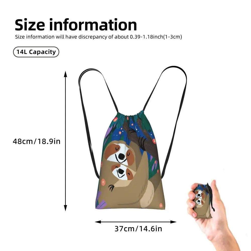 Sloth With Baby Sloth On Branch Backpack