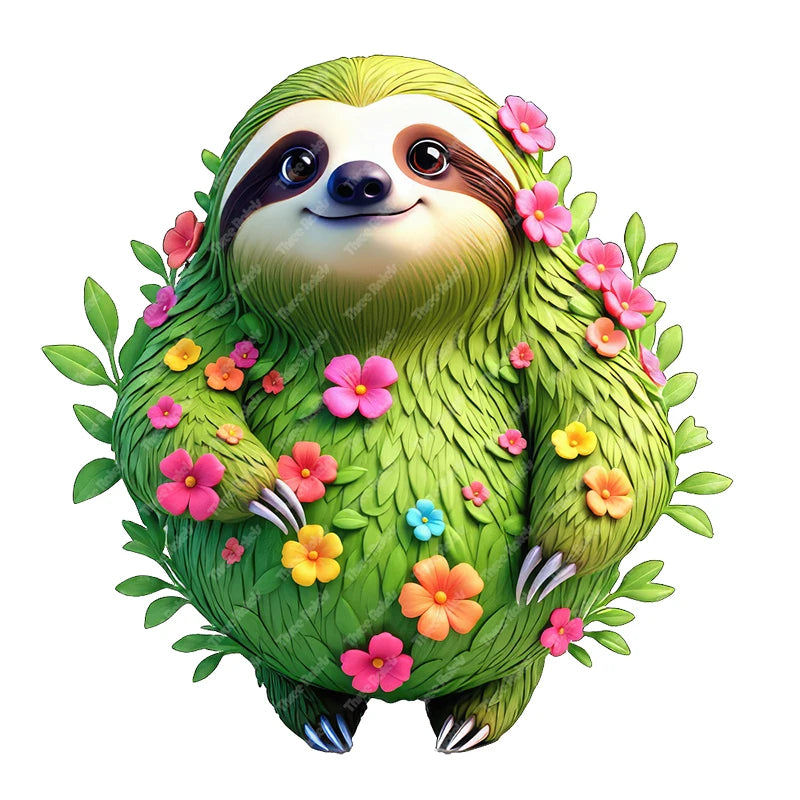 Forest Sloth Wall Stickers