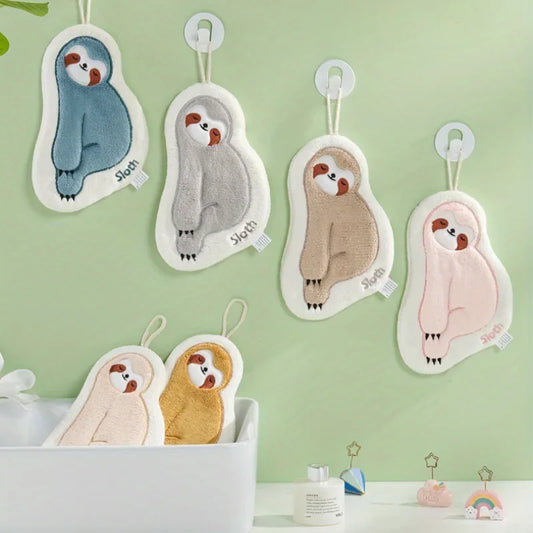 Cute Sloth Hand Towels