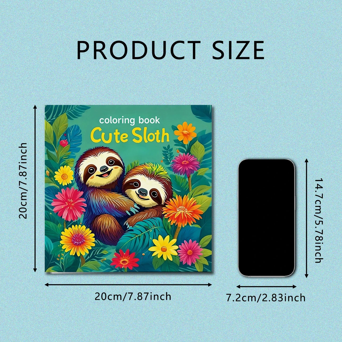 Cute Sloth Coloring Book