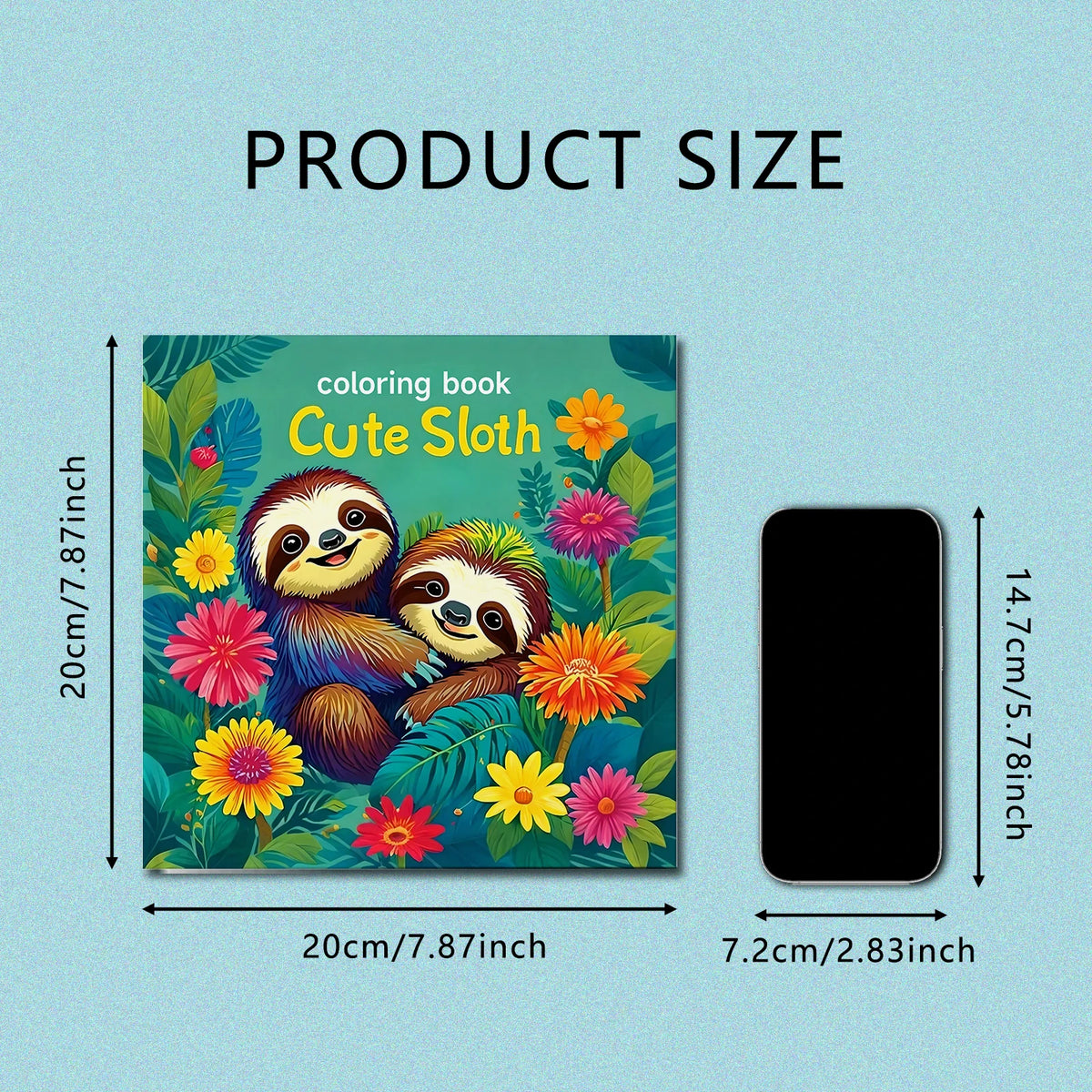 Cute Sloth Coloring Book