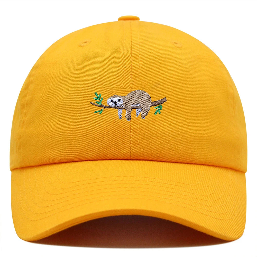 Sloth On A Branch Baseball Cap