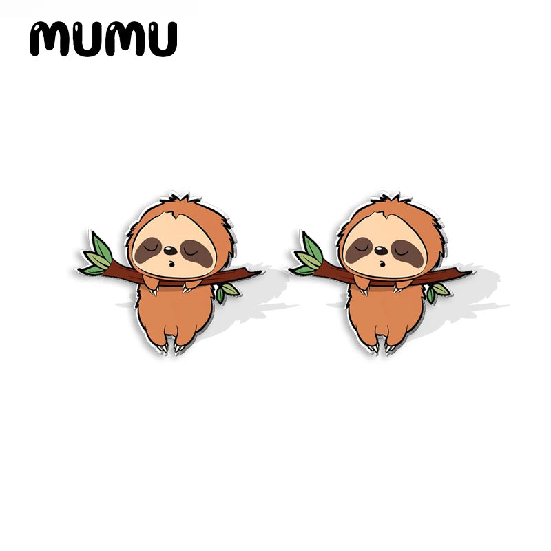 New Cute Sloth Stud Earrings