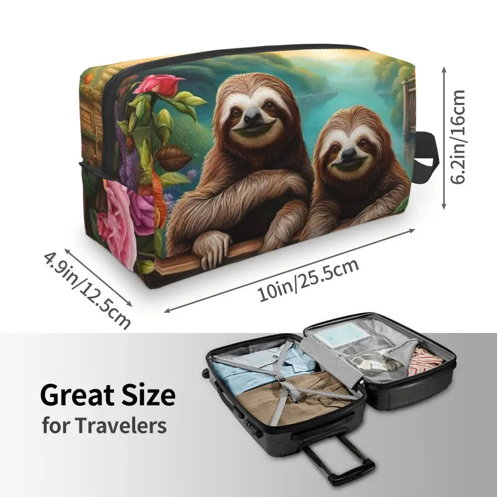 Smiling Sloths Cosmetic Bag