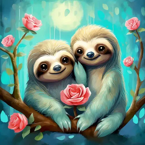 Adorable Sloth Diamond Art Kits