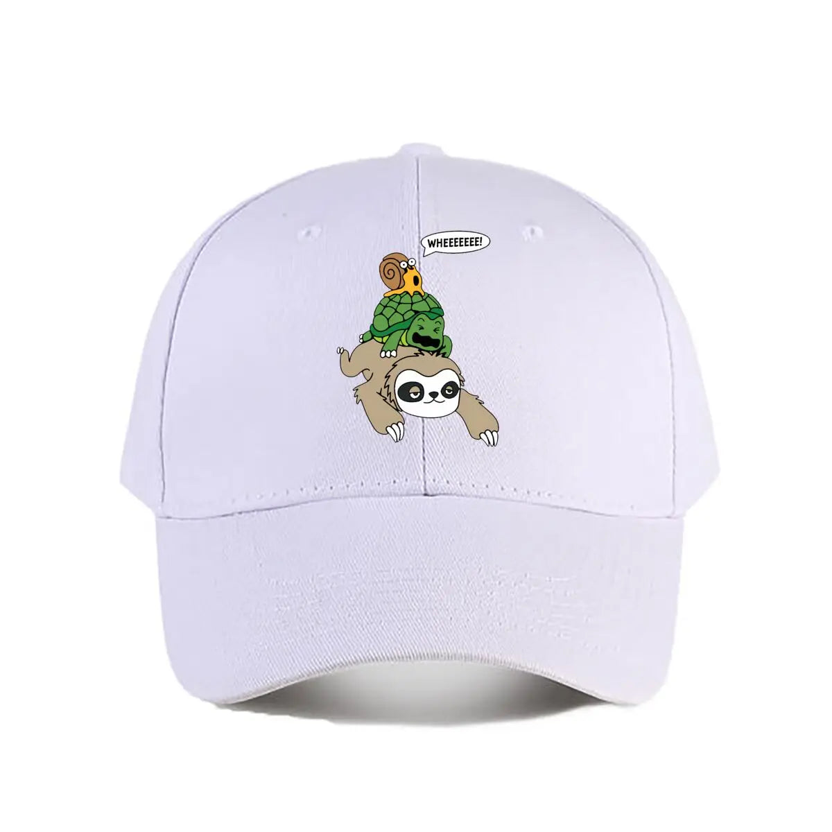 WHEEEEEE Sloth, Turtle & Snail Baseball Cap