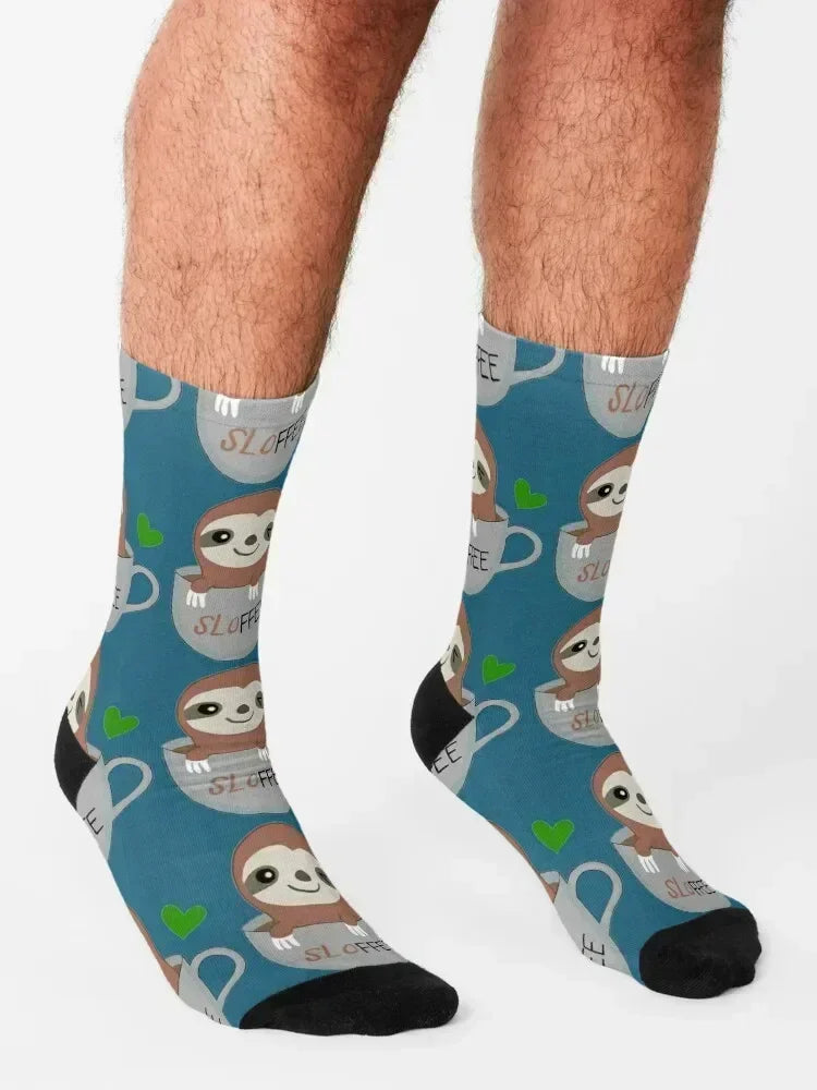 Coffee Sloth Socks