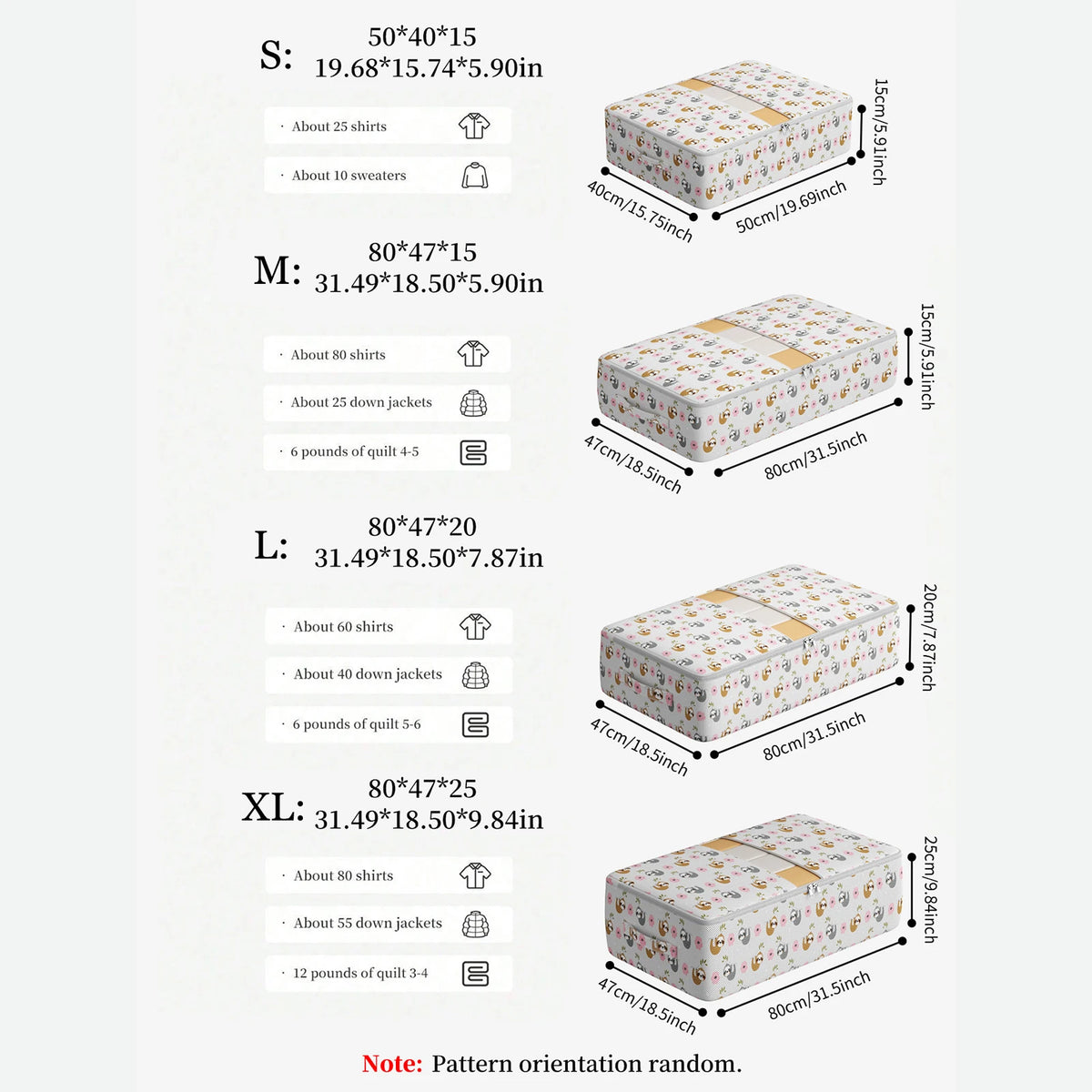 Sloth Underbed Storage Box