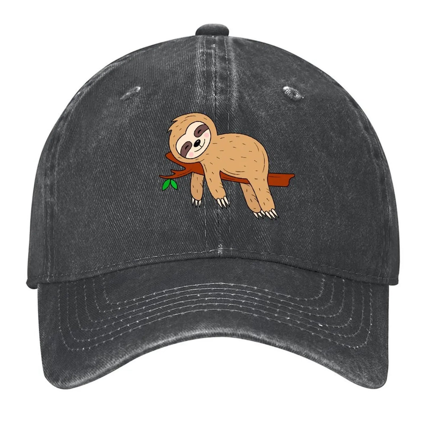 Sloth On A Branch Baseball Hat
