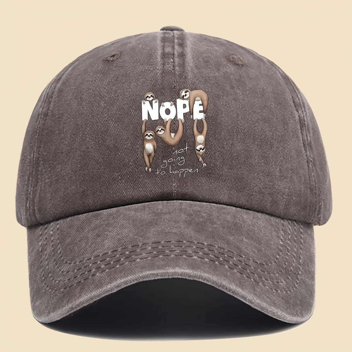 Nope Not Going To Happen Sloth Baseball Cap product photo 8