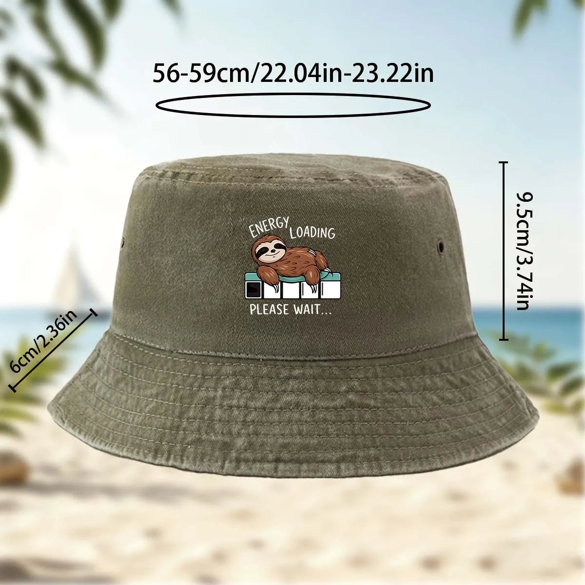 Energy Loading Sloth Bucket Hat product photo 1