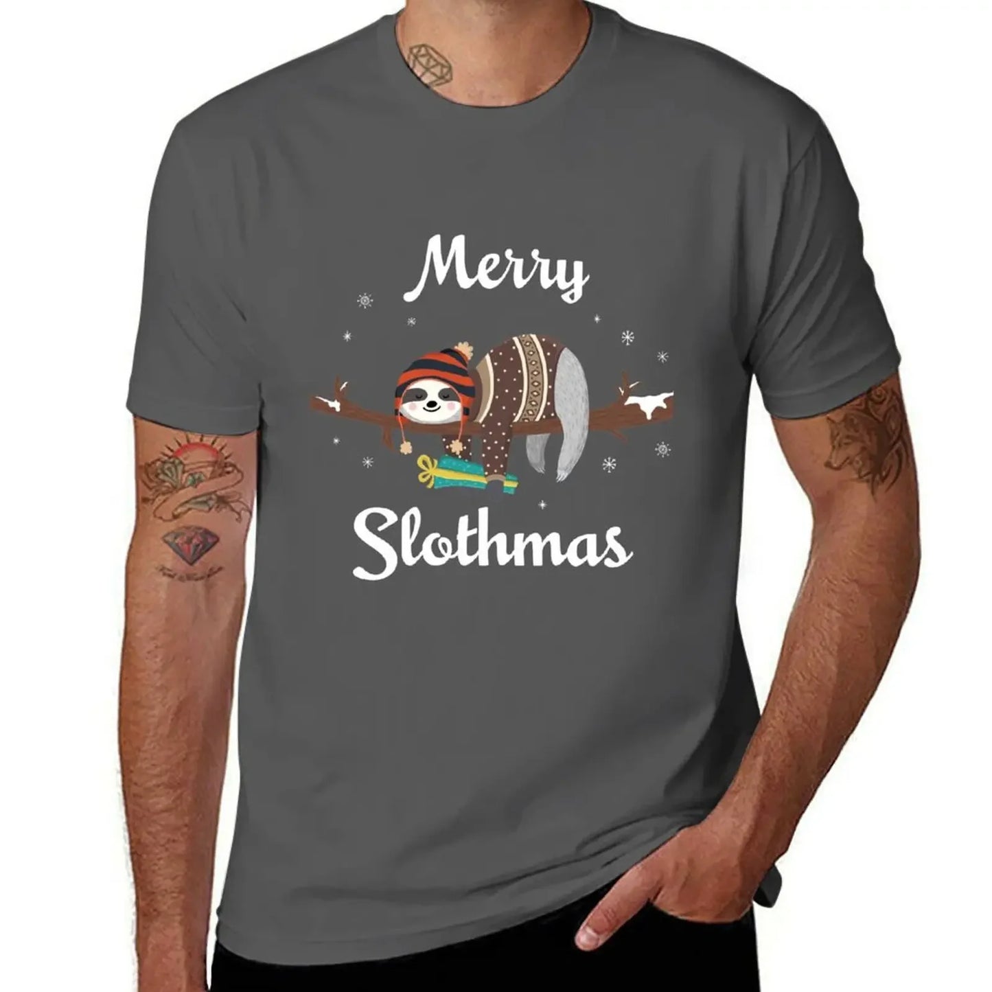 Merry Slothmas Christmas T-Shirt