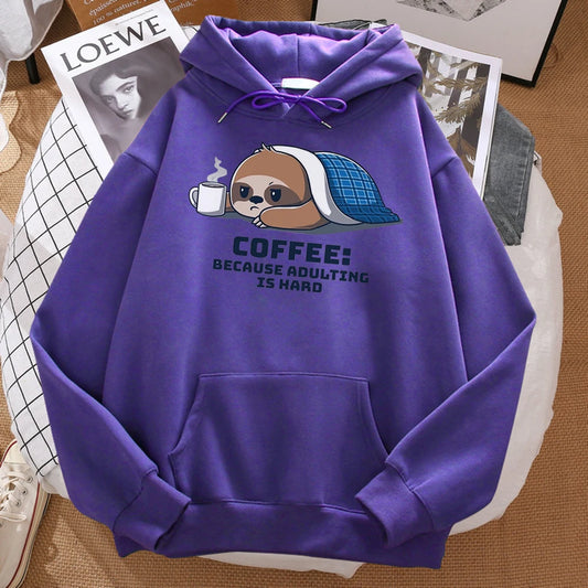 Coffee Because Adulting Is Hard Hoodie