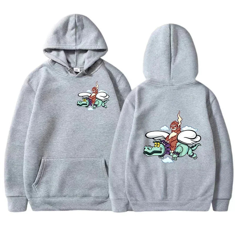 Cute Sloth riding a pterodactyl