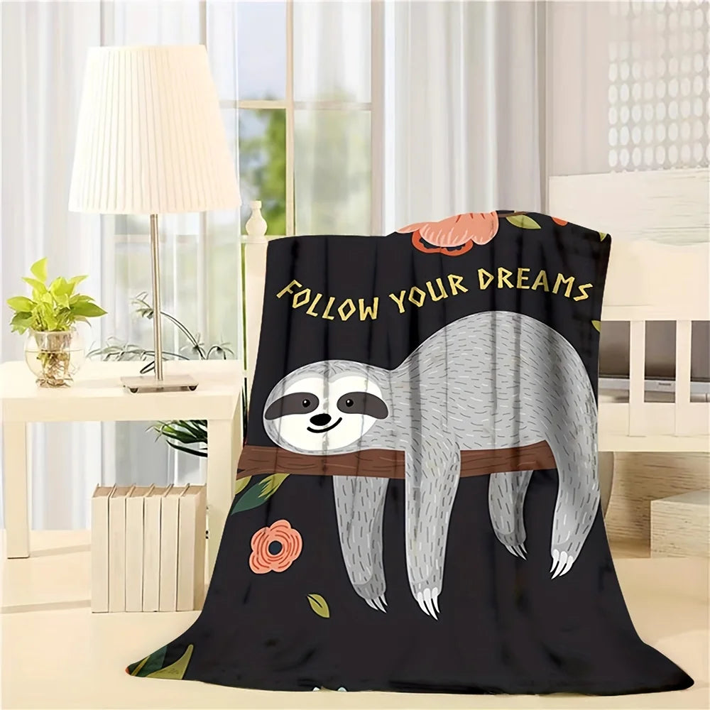 Follow Your Dreams Sloth Blanket