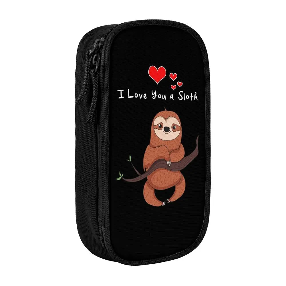 I Love You A Sloth Pencil Case