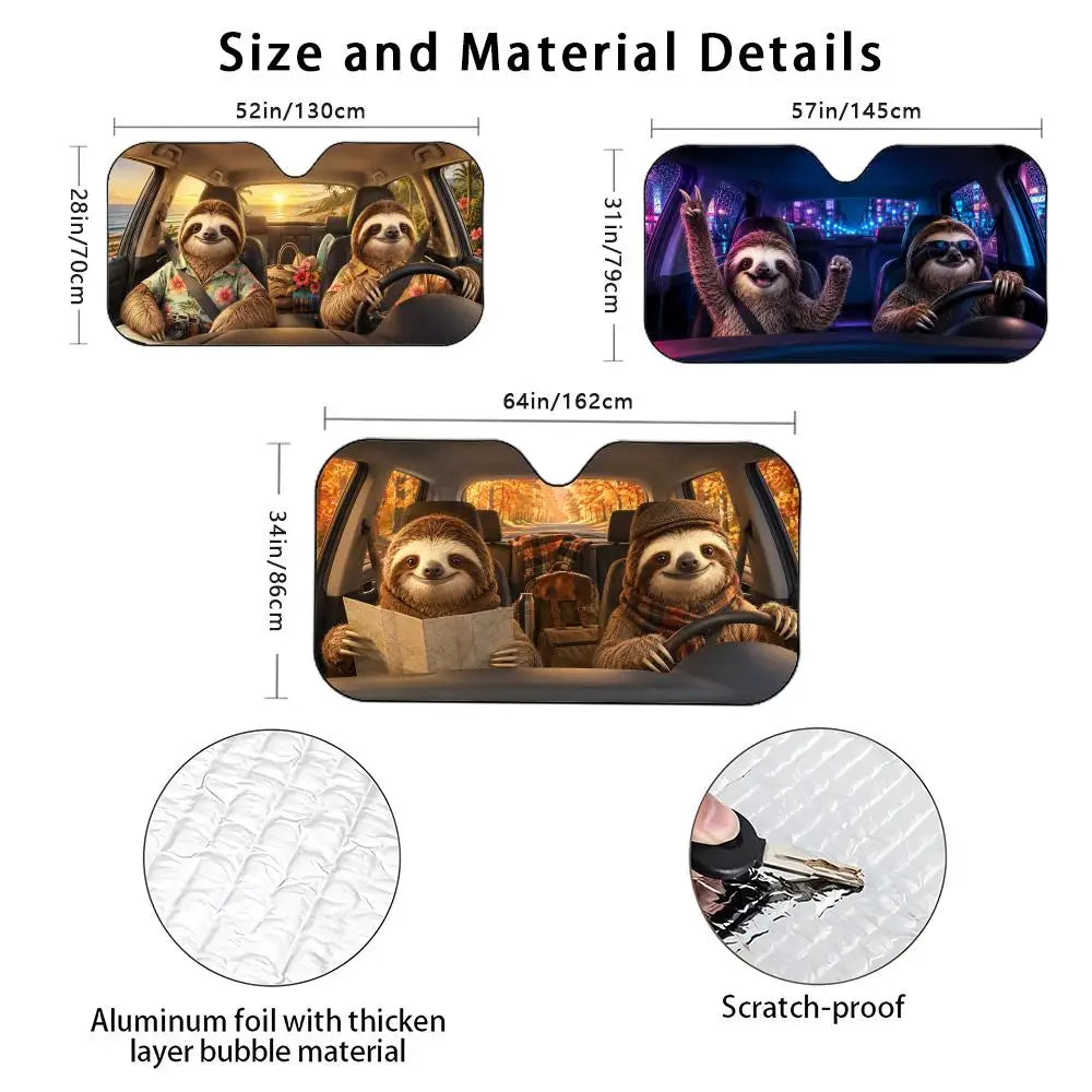 Sloth Car Sunshade