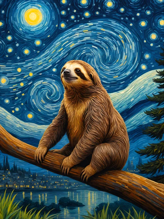 Sloth Diamond Art Kit