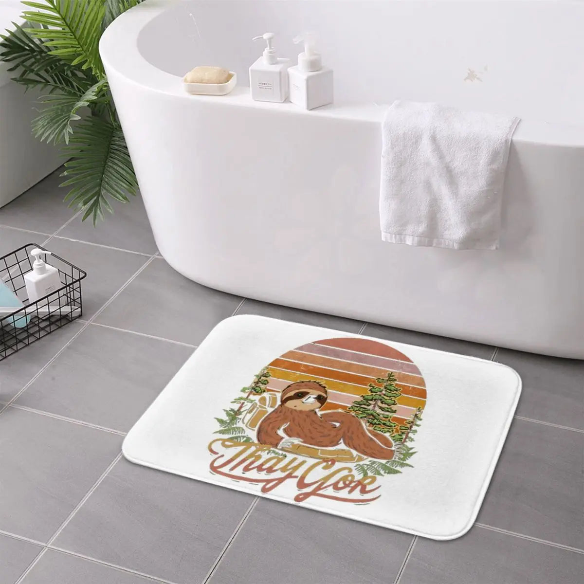 Sloth Hiking Team Doormat