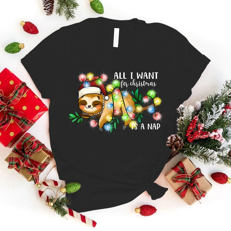 All I Want For Christmas Is A Nap T-Shirt