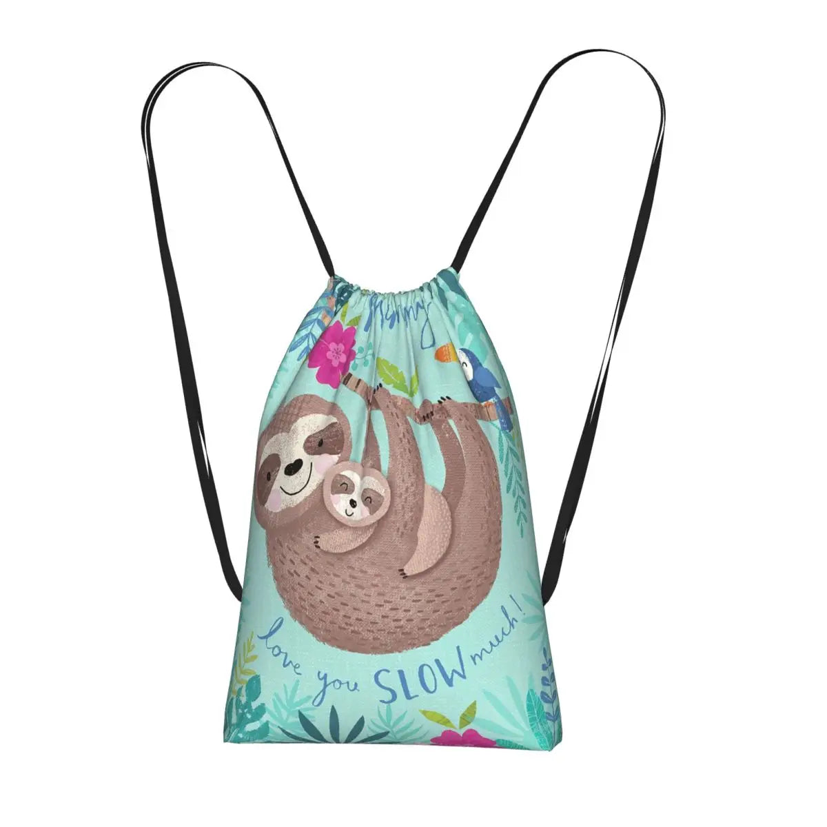Sloth With Baby Sloth On Branch Backpack