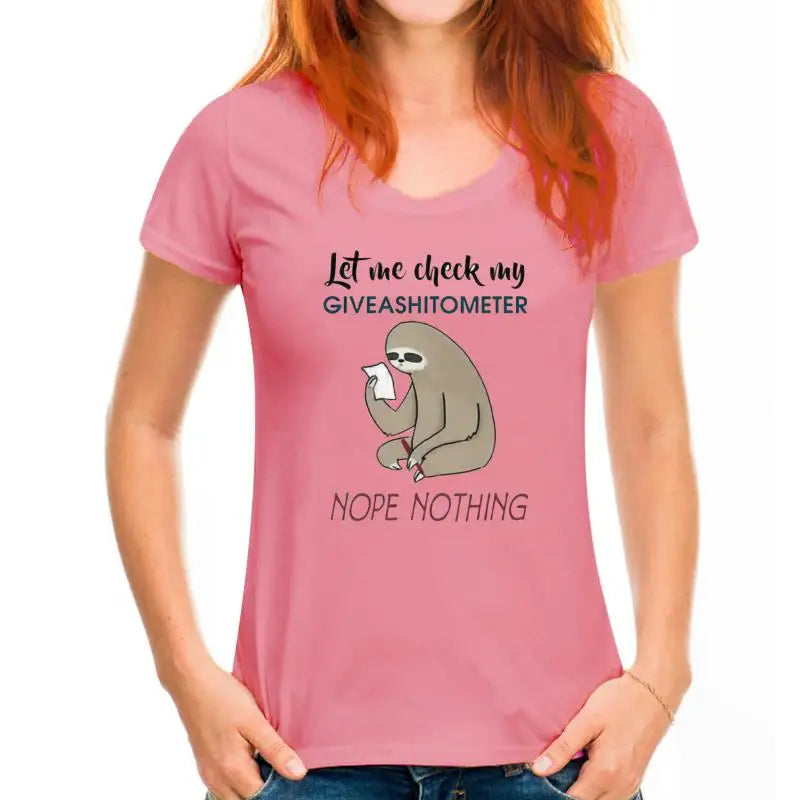Let Me Check Sloth T-Shirt