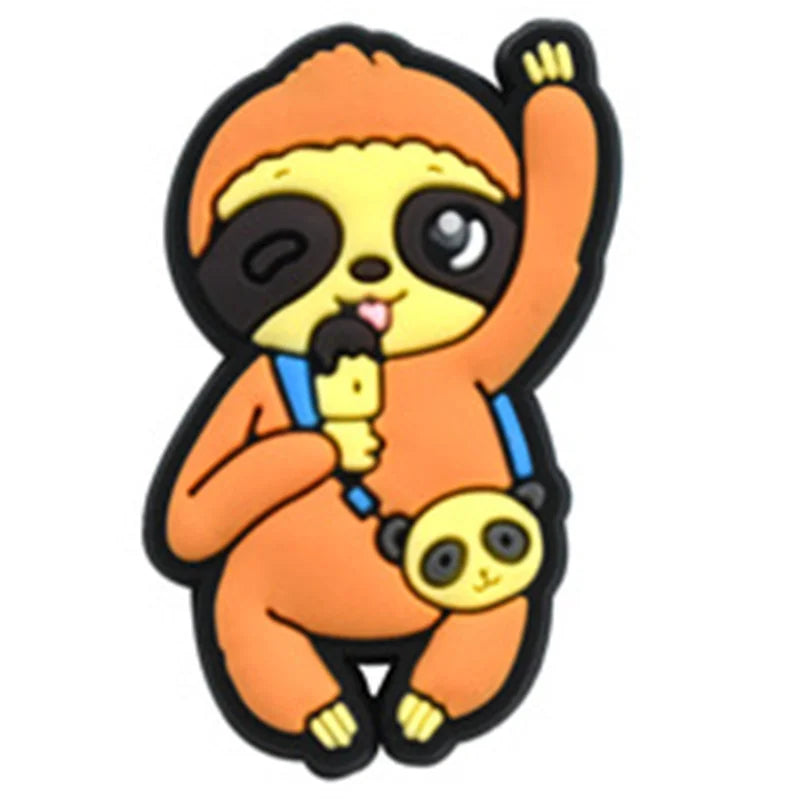 25 Piece Sloth Shoe Accessories