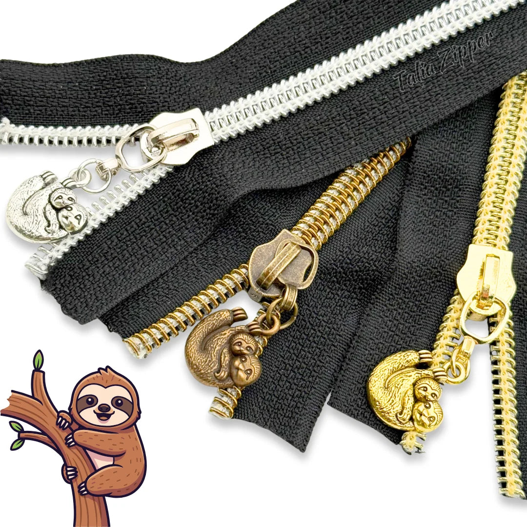 Sloth Zipper Sliders