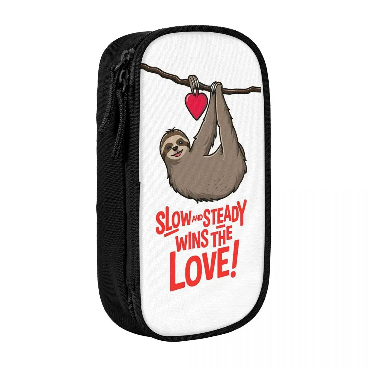 Slow Steady Wins The Love Sloth Pencil Case