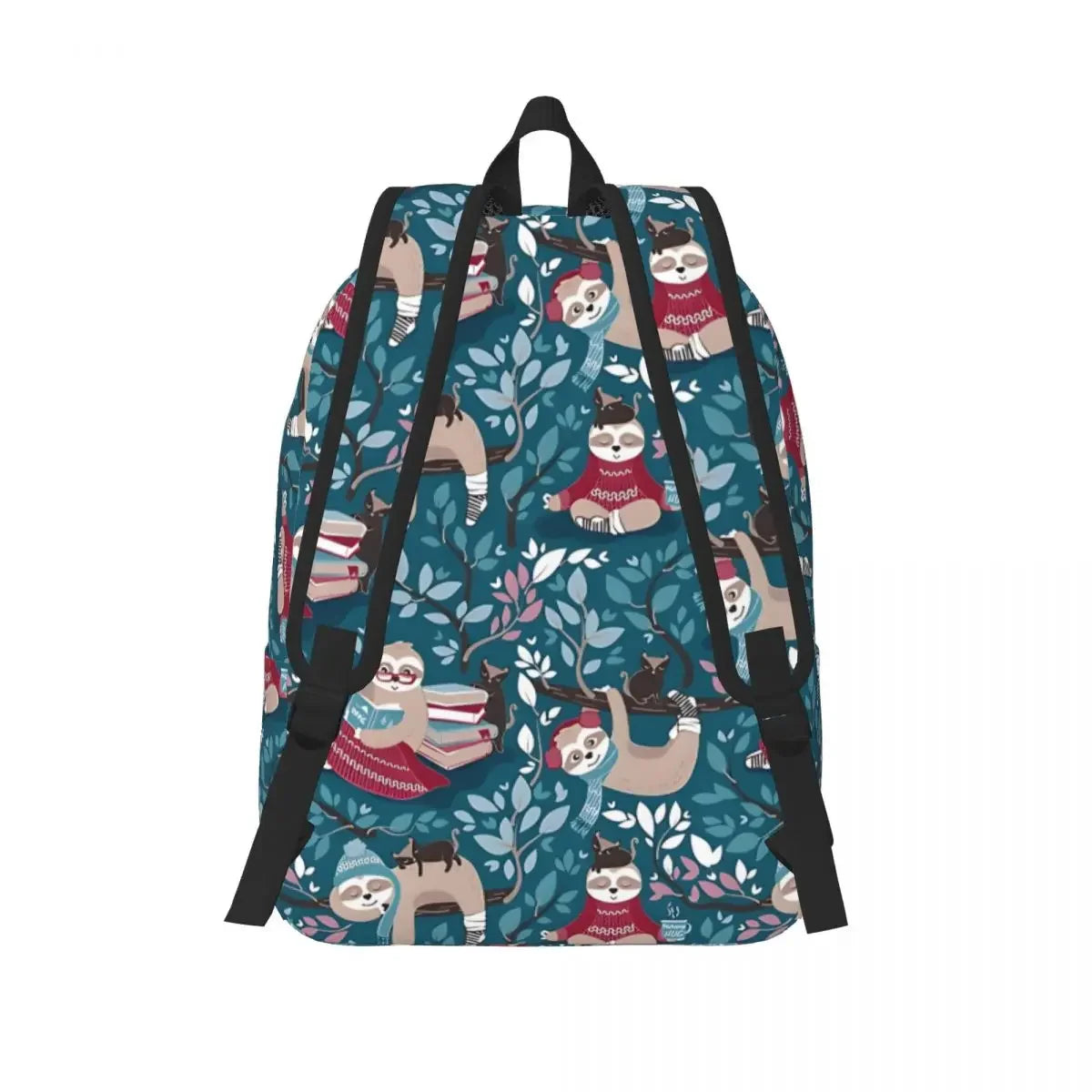 Turquoise And Red Sloth Backpack