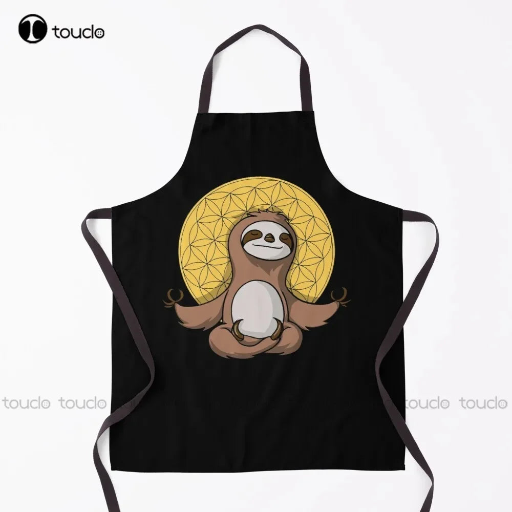 Sloth Zen Meditation Apron product photo
