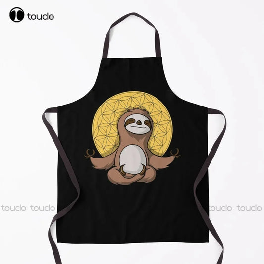 Sloth Zen Meditation Apron product photo
