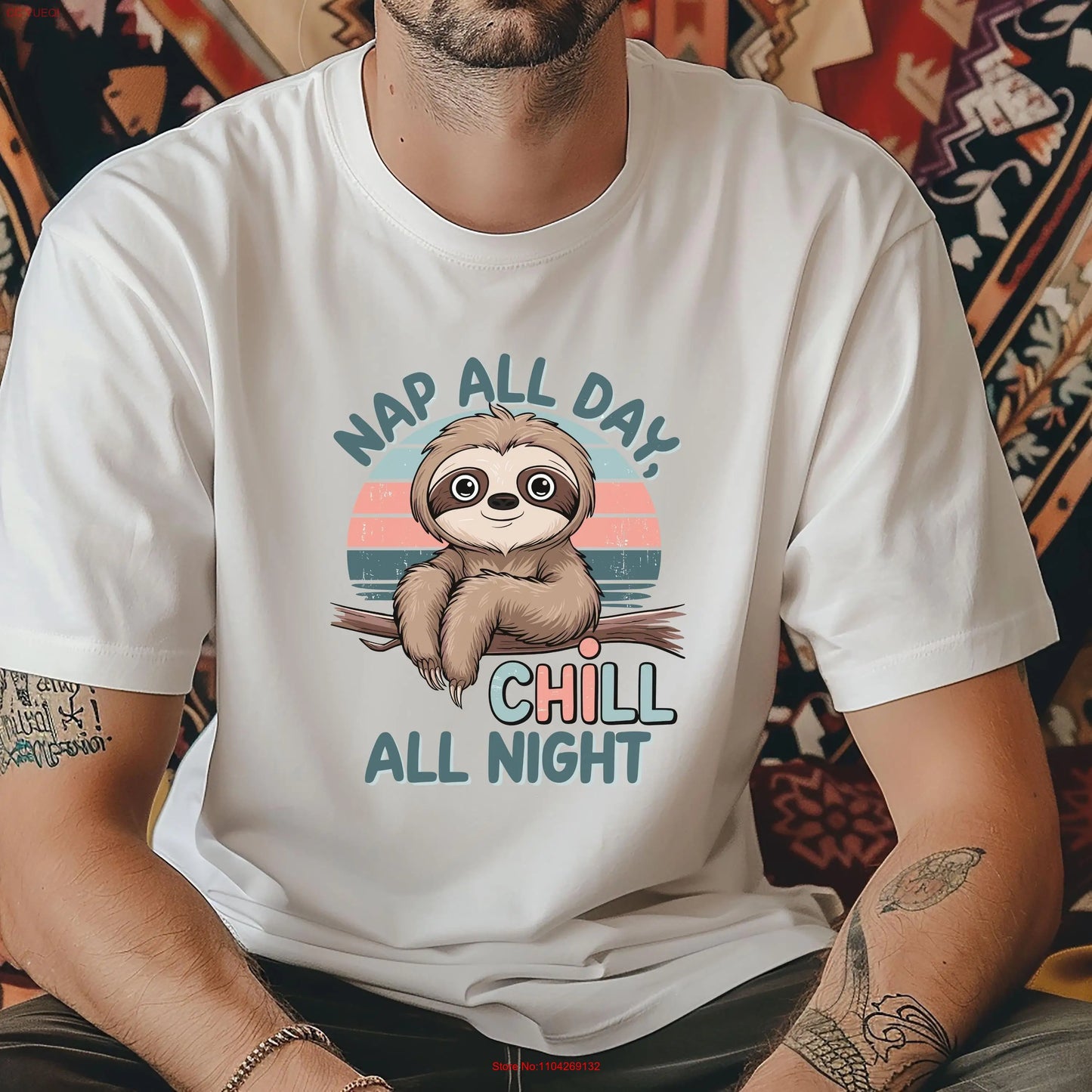 Nap All Day Chill All Night Sloth T-Shirt