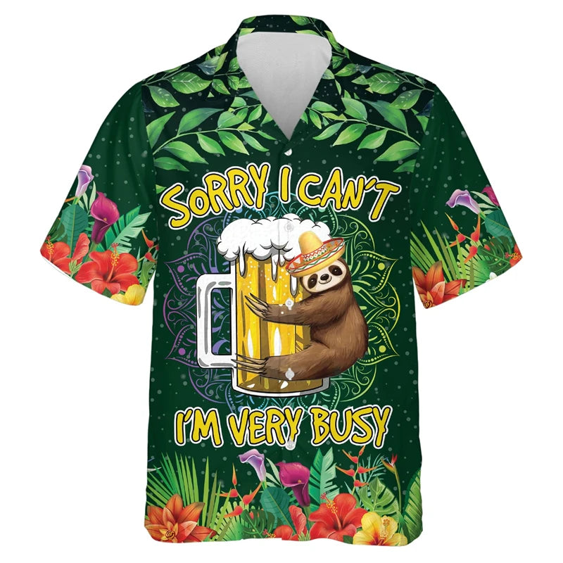 Sorry I Can't I'm Very Busy Sloth Shirt