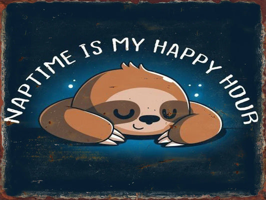 Vintage Sloth Metal Wall Art