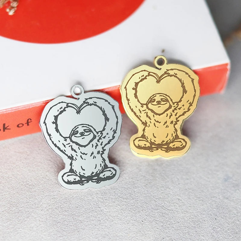 Sloth Love Charms For Necklace