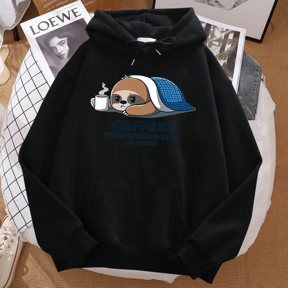 Coffee Because Adulting Is Hard Hoodie