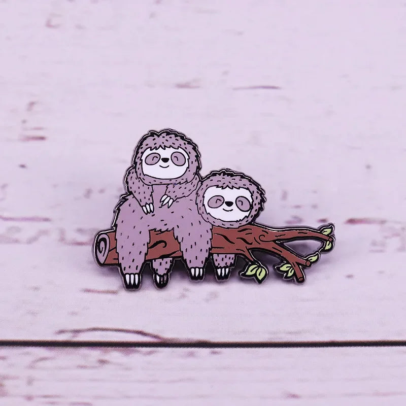 Sloth Pin Badge