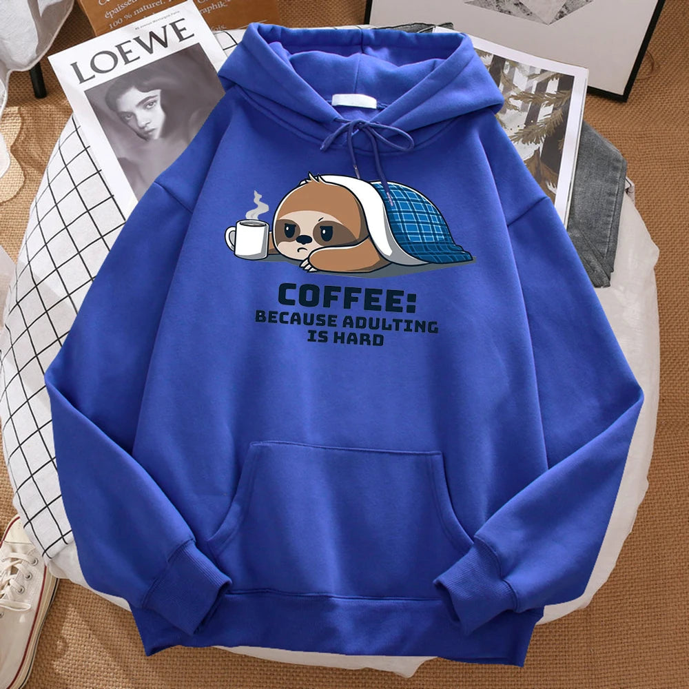 Coffee Because Adulting Is Hard Hoodie