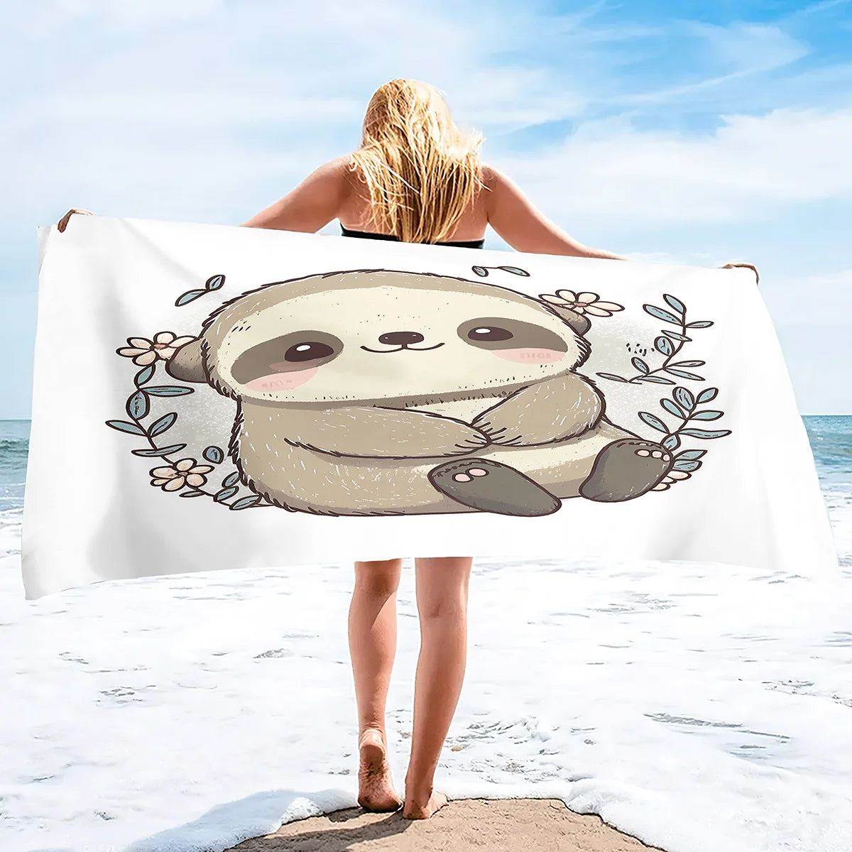 Assorted Cute Sloth Towels